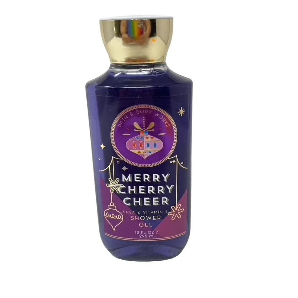 Bath & Body Works Merry Cherry Cheer Shower Gel Shea Vitamin E 10 fl oz